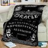 Gothic Ouija Tarot Witchcraft Horror Skull Blanket,Flannel Throw Blanket for Halloween Bedroom Bed Sofa Picnic Hiking Cover Gift