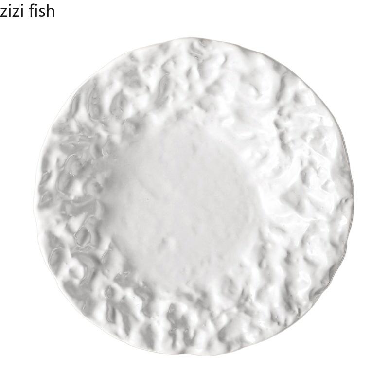 Складная керамическая обеденная тарелка Наклонная миска Тарелка для стейка в западном стиле Десертная миска Фруктовые тарелки Салатницы Тарелки для суши Поднос для закусок