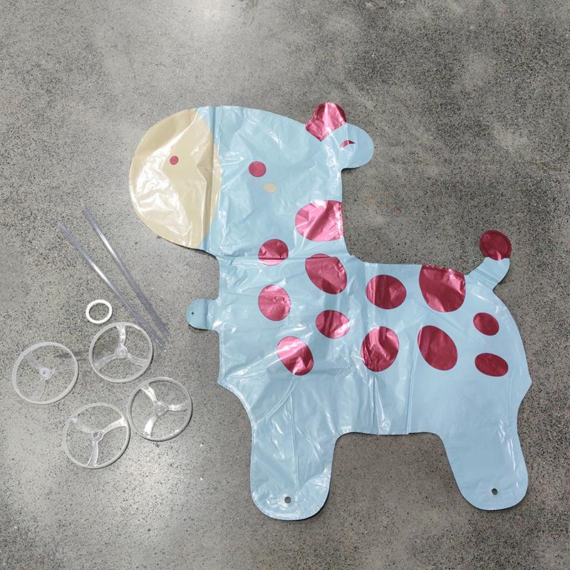 4D Мультяшные Фольгированные Шары Слон Стоячий Ходячий Шарик с Колесом для Украшения Детской Вечеринки по случаю Дня Рождения, Детского Праздника