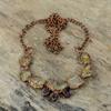 Citrine Rough Necklace Electroformed Copper Necklace Adjustable Chain Necklace Handmade Electroformed Jewelry Amethyst Rough Stone Necklace