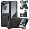 Slide Kickstand Full Shockproof Magnetic Rotat Camera Slide Protector Ring Cover Case for Samsung Galaxy Z Flip 6 5 4 4G 5G
