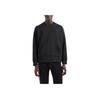 Emporio Armani FW24 Однотонная толстовка с вышитым логотипом-буквой, свободного кроя, с круглым вырезом, длинным рукавом, мужская толстовка, Черный 6D1MC1-1JRRZ-0999