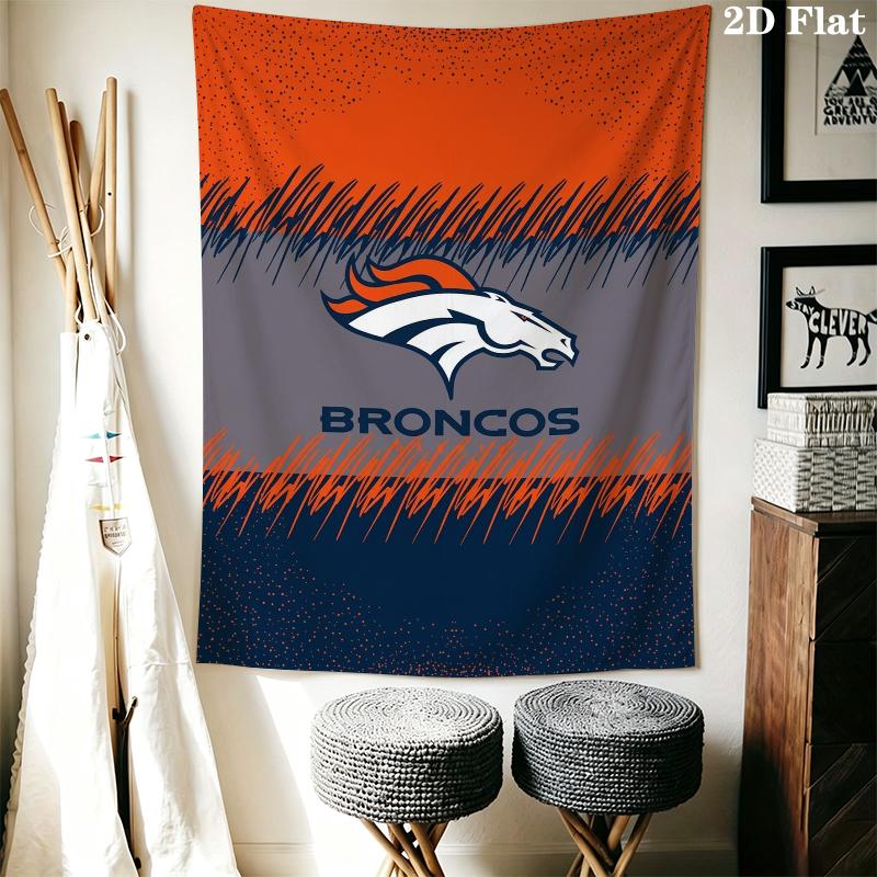 Настенный гобелен Denver Broncos Эстетичное настенное панно Печатный тканевый плед Декоративные гобелены для спальни гостиной Домашний декор
