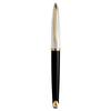Waterman Fountain Pen Karen Deluxe Black Silver GT Fine Point 18K Gold Nib Gift Box Genuinely Imported S0699920 &