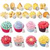 LMETJMA Cookie Press Kit Biscuits Maker Gun Sets With 13 Cookie Press Molds & 8 Pastry Piping Nozzles Cake Decorator Sets KC0225