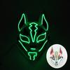 Halloween Game Glowing Mask Led Light Up Mask Cosplay Fox Mask For Festival Halloween Costume Nightclub Flashing Dj Show Props