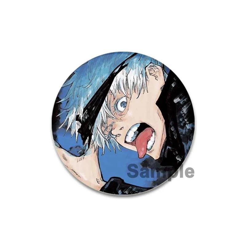 32/44/58mm Cute Anime Style Jujutsu Kaisen Brooch Satoru Gojou Cosplay Comic Button Pins Clothes Backpacks Cartoon Badge Jewelry Accessorie