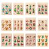 Christmas Wooden Board Game Santa Snowman Reindeer Tree Pieces 2 Player Mini Chess Board Puzzle Toy Party Classical Strategic Tabletop Game