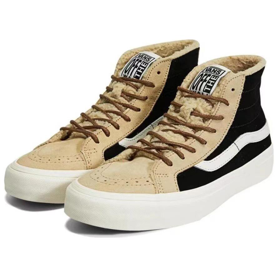 Vans Sk8 Hi Sf Retro Color Block Durable Shock Absorption Low Top Canvas Shoes Unisex Sneakers Black Brown VN0A4BX6Y3U