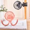 Baby Stroller Fan Mini Octopus Fan Hand Held Rechargeable USB Small Folding Fans Silent Table Hone Outdoor Cooler Neck Fans 2024