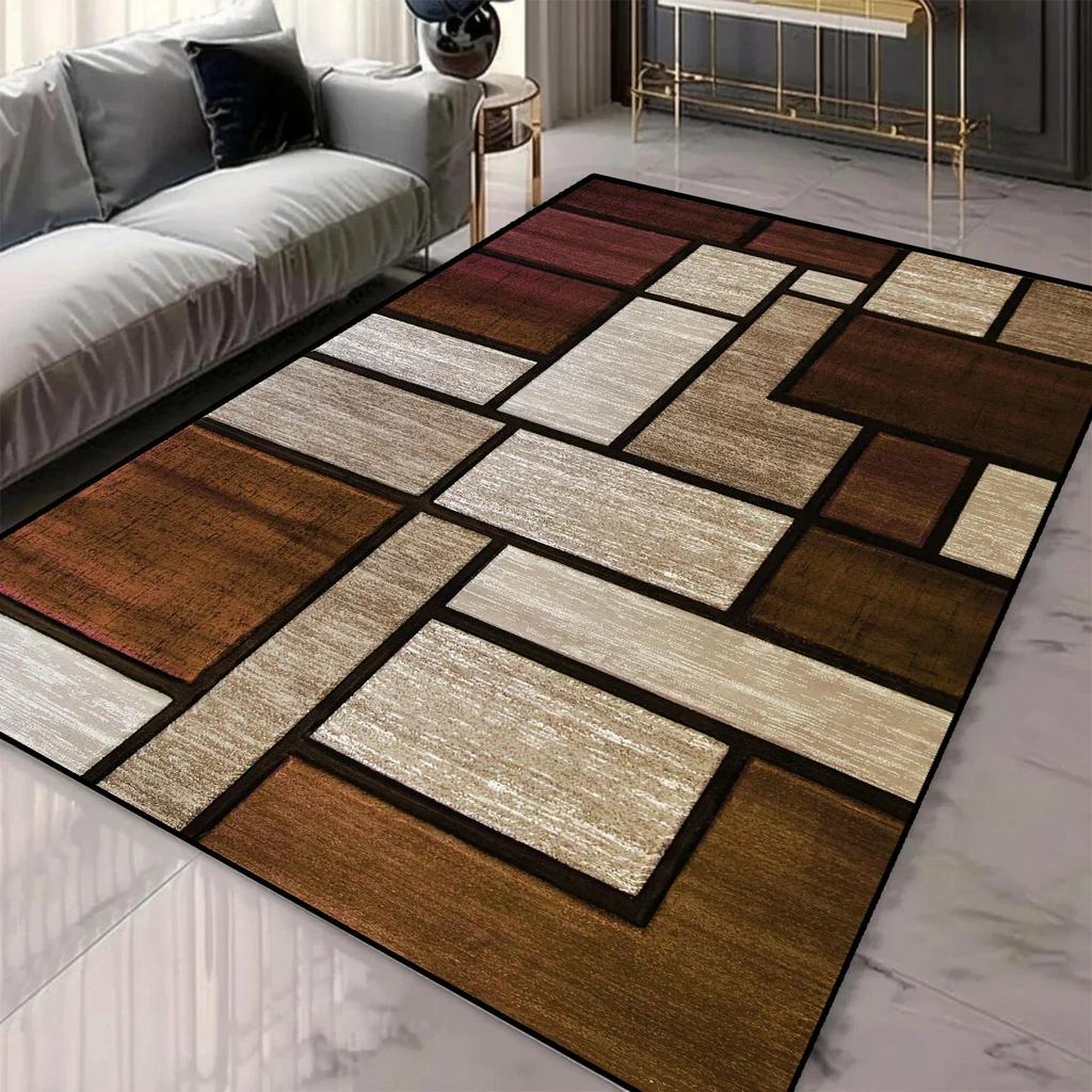 Simplicity Geometry Carpets for Living Room Sofa Area Soft Rug Light Luxury Home Decoration Floor Mat Room Bedside Carpet