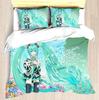 Комплект пододеяльника Hatsune Miku Одеяло Постельное белье 3D Детский постельный комплект 3 предмета 1 пододеяльник Кинг-сайз
