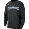 Minnesota Essentials NBA Футболка с длинным рукавом и надписью, круглым вырезом, свободного кроя, мужская, топы IB4237-010
