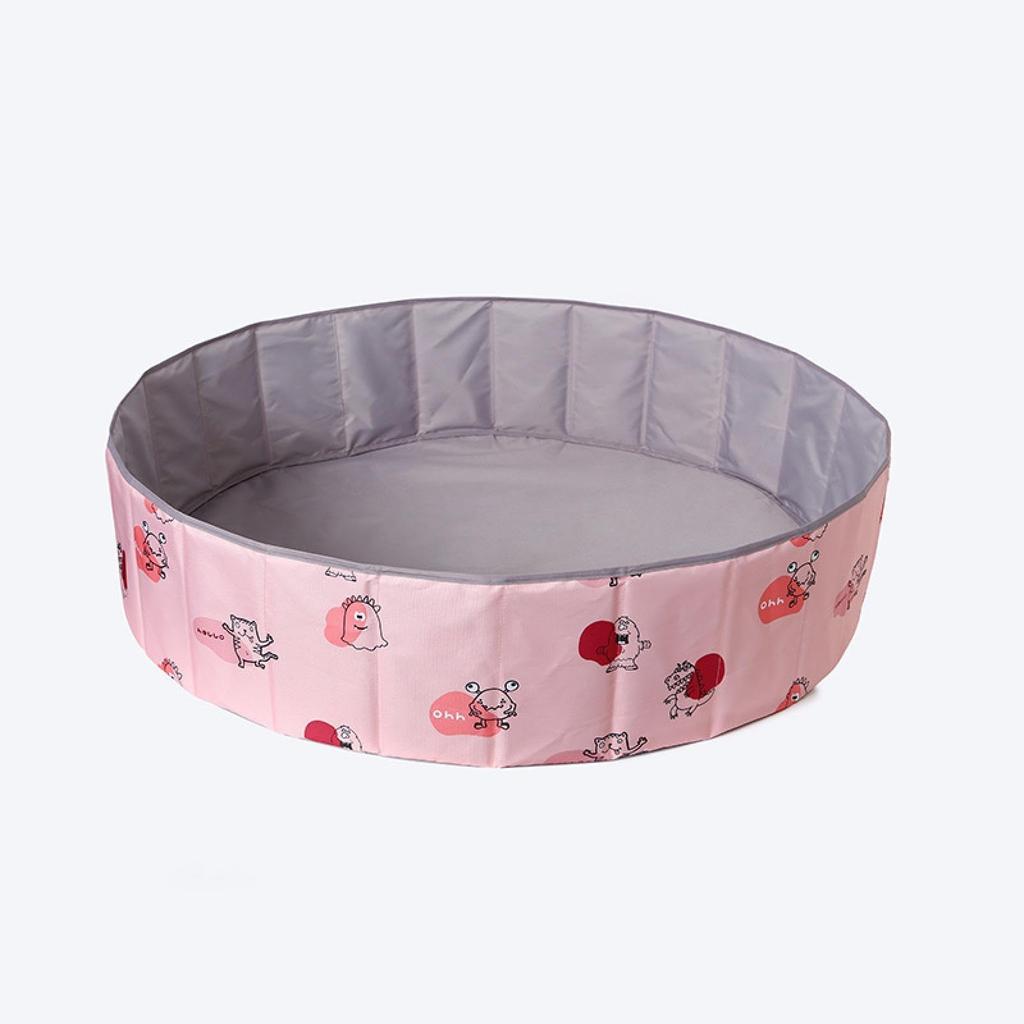 Foldable Ball Pool for Kids, 80cm-120cm, No Inflation Required, Fits Pond and Ocean Balls, Convenient Storage, Pet Friendly, Mini PVC for Indoor Use,