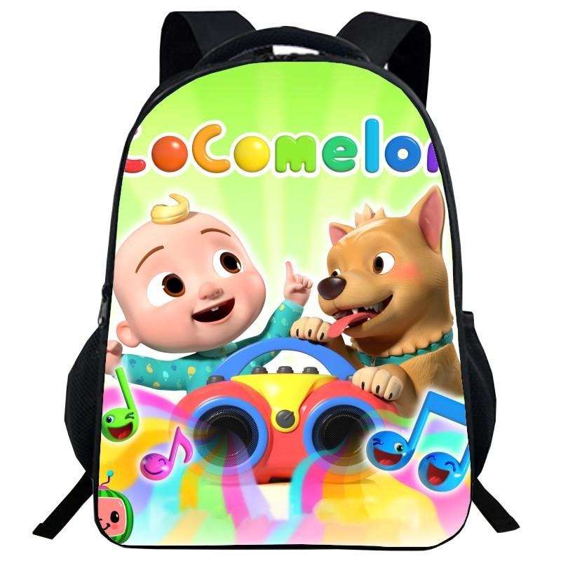 Cocomelon Backpack Children School Bags Durable Cartoon Lankybox Schoolbag For Kids