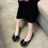 Fashion Slip-on Elegant Party Black Shoes for Women Suede With Heel Spring Cheap Clearance Low Price High Quality Fashion 39 Woman Flats