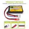2PCS 7.4V 500mAh 30C Lithium Batteries with JST-2P Plug for Remote Control Helicopters, 4-Axis Airplanes, Small Aircraft, FPV Racer Drones, RC Cars, T