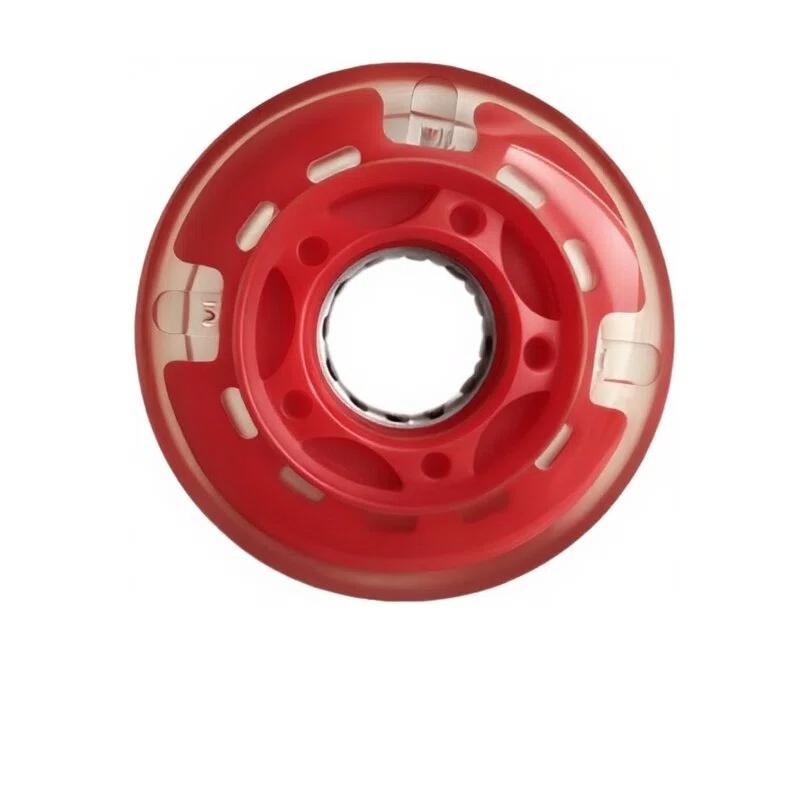 Silent Flash Skate Wheels 64MM PU Luminous Replacement Wheels for Roller Skates Scooters Extreme Skating