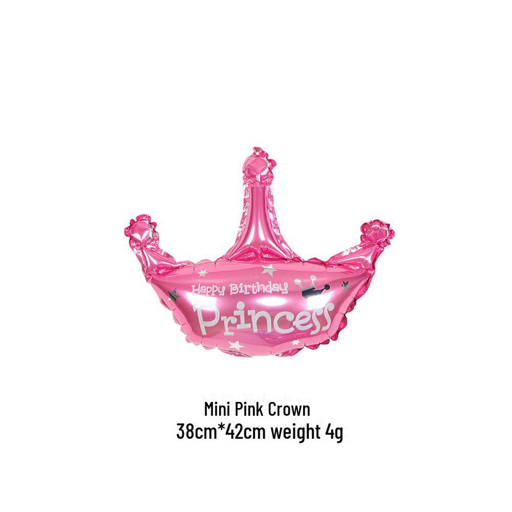 Набор воздушных шаров «Золотая корона» — большого, среднего и маленького размера для украшения дня рождения