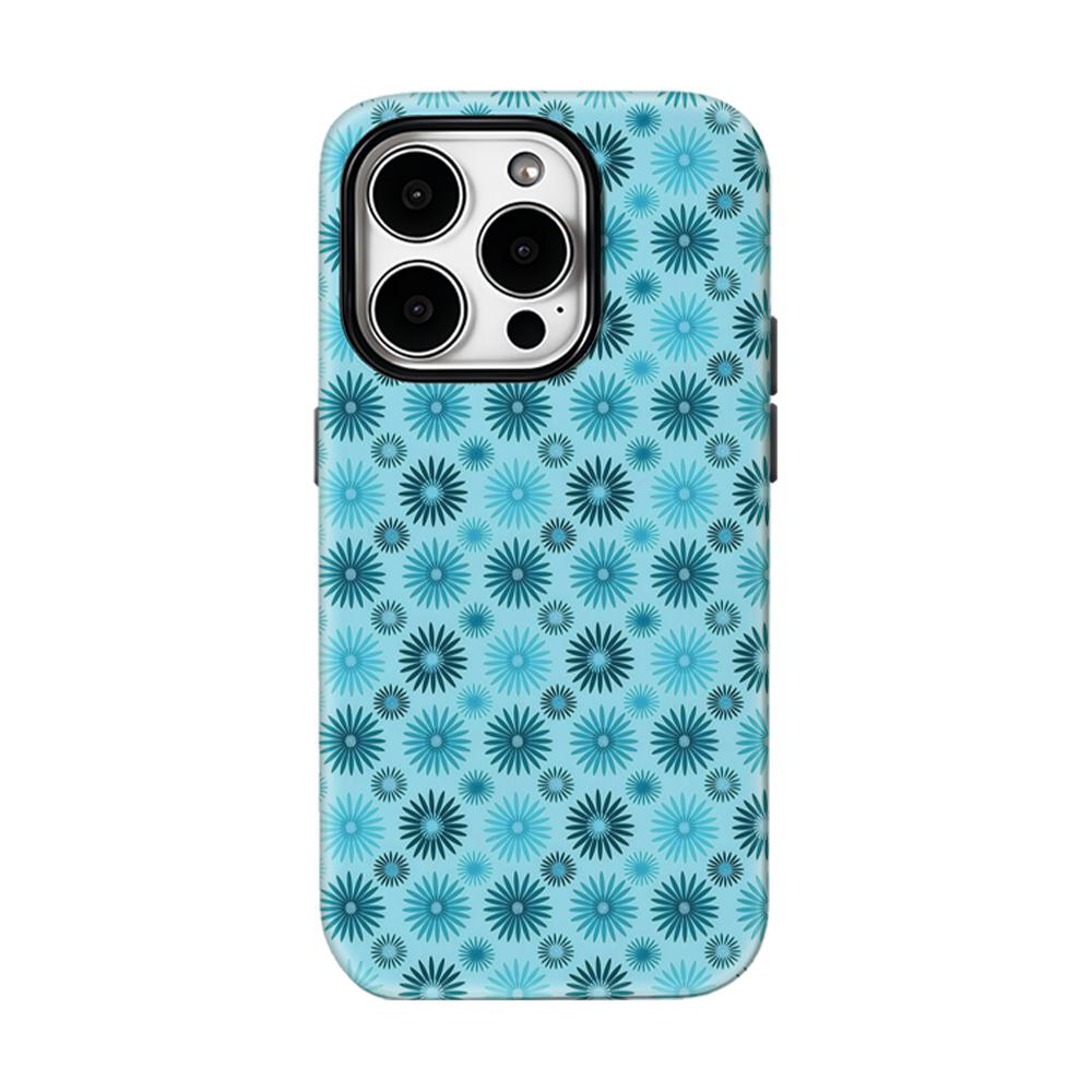 Чехол для телефона с светло-голубыми цветами для IPhone 17 16 15 14 13 Pro Max Plus, для магнитного, однослойный, двухслойный, прочный чехол