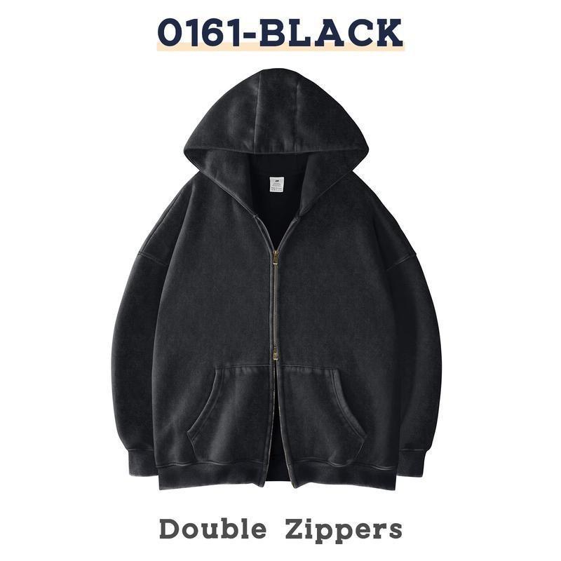 Womens Zip-Up Hoodie Casual Sports Sweatshirt Loose Fit All-Season Wear