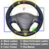 Hand Sew Car Steering Wheel Cover For Toyota Corolla 2006-2010 Auris 2007-2009
