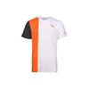Color Block Round Neck Pullover Quick-Dry Lightweight Moisture-Wicking Breathable Short Sleeve T-Shirt Men T-Shirts Orange 521152-02
