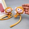 1-40PCS Cute Animal Little Monkey Plush Doll Toys Long Tailed Monkey Doll Pendant Keychain Backpack Hangings Decoration Gifts