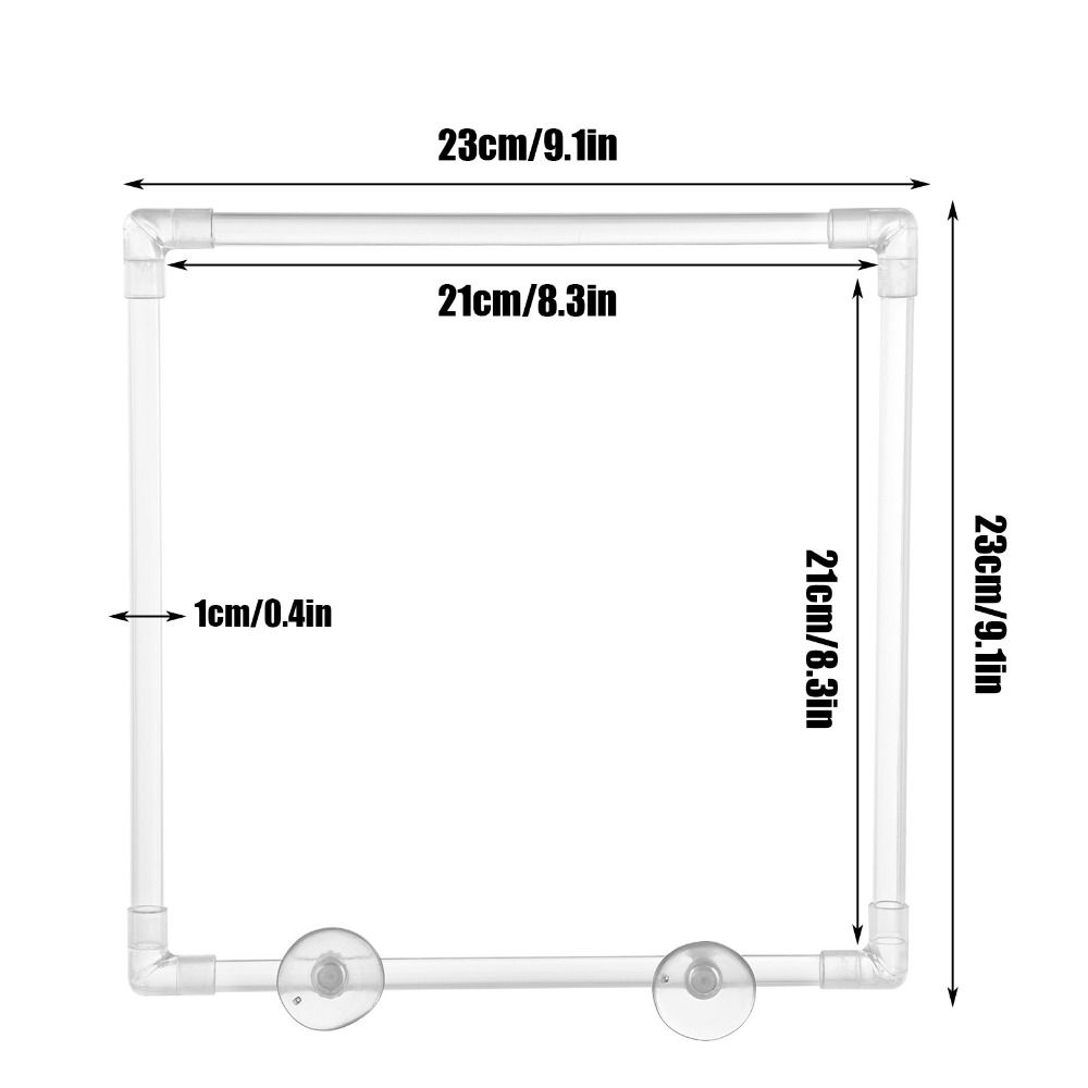 Clear Aquarium Floating Plant Corral Acrylic Aquarium Food Ring Garden Lawn Yard