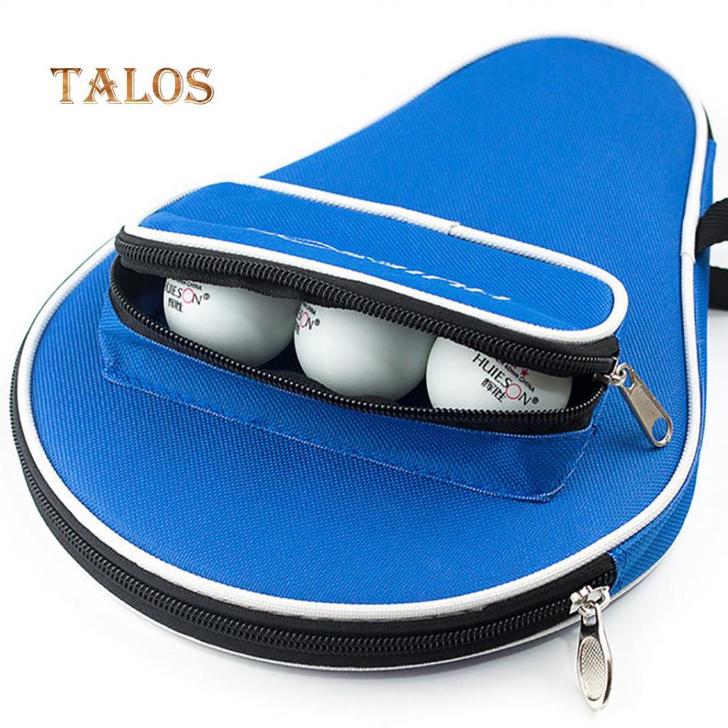 Professional Table Tennis Racket Case Cover for 1 Ping Pong Paddle Bat 3 Balls Sports Goods