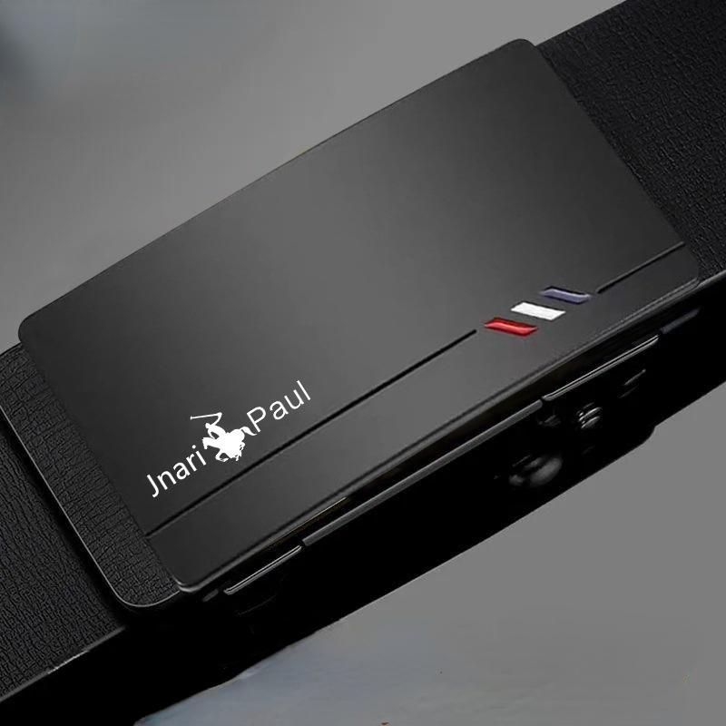 2023 New Paul Belt Men's New Toothless Automatic Buckle Belt Fashion Young and Middle-aged Casual Business Trousers