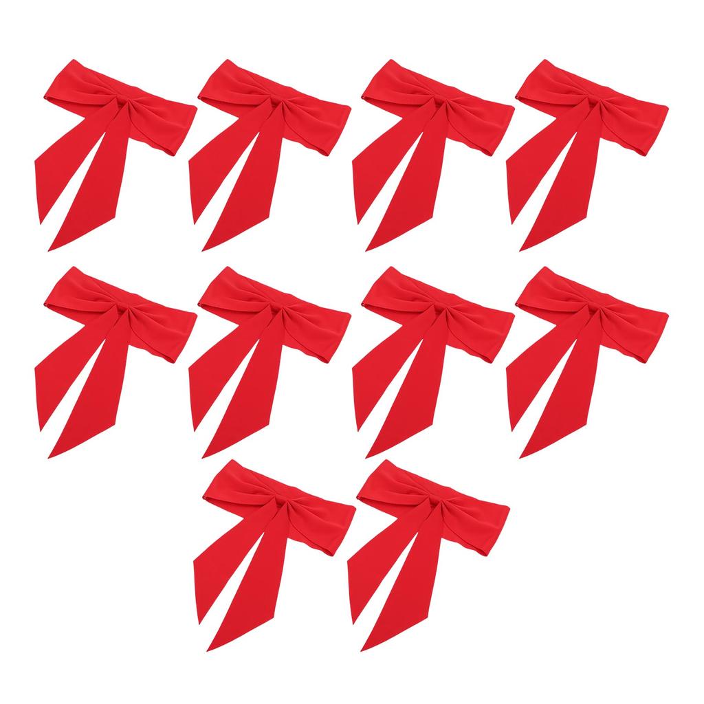 10pcs Chair Sashes Exquisite Reusable Chair Bows for Hotel Weddings Meetings Chair Decoration