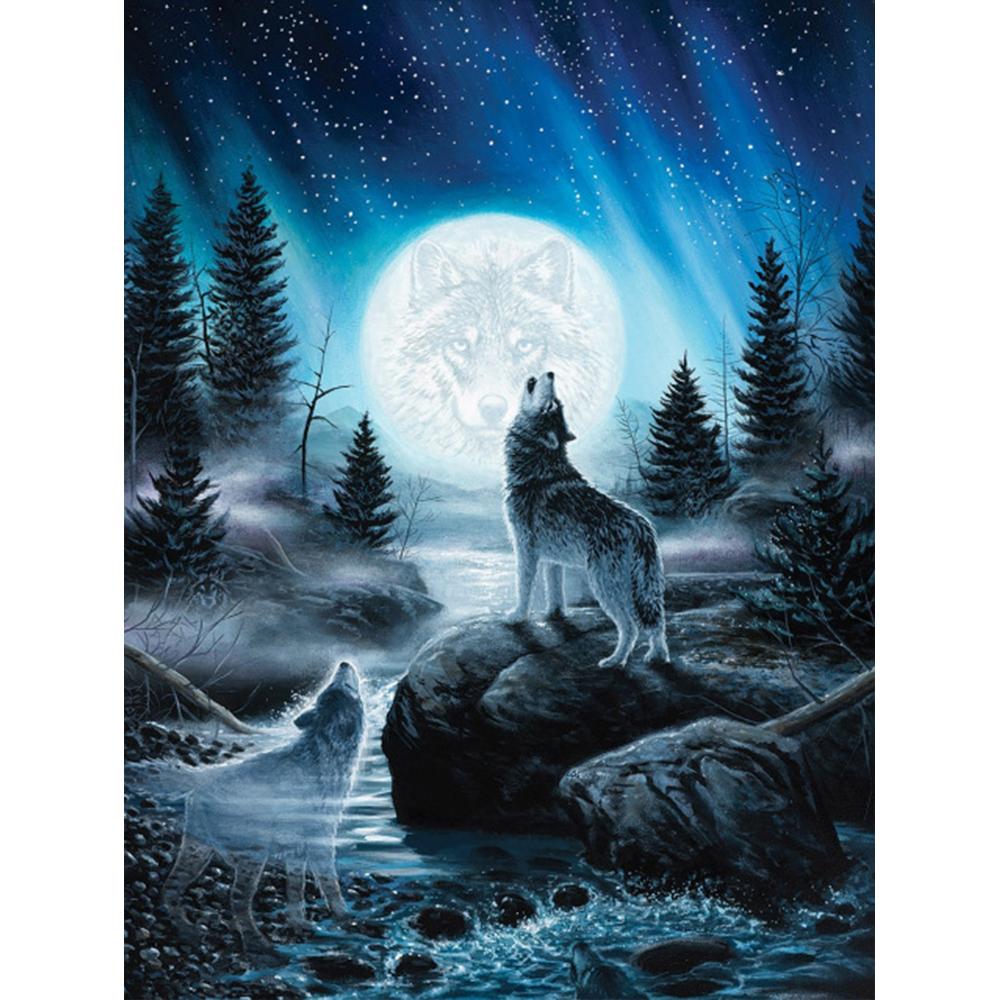Алмазная картина животное Алмазная вышивка волк картина стразами зима из бисера DIY Новое поступление ремесло