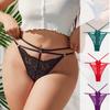Трусики-стринги женские кружевные стринги большого размера сексуальное нижнее белье с двойным поясом женские стринги сплошные женские трусы дышащие ультратонкие сексуальное нижнее белье