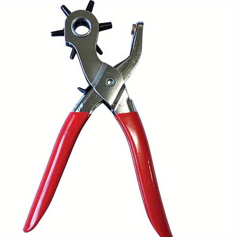 Набор вращающихся пробойников с 1 овальным отверстием + 2 плоскими отверстиями + 3 круглыми отверстиями для поводков, шлейок, ремней, ошейников для собак, седел, обуви, тканей и т. д.