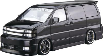 Aoshima Bunka Kyozaisha The Tuned Car Series Nissan Fabless APE50 Elgrand Пластиковая модель 1/24 № 43 '00 (Машина)