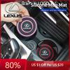 WDM2 2026 Hot Interior Stickers 2pcs Car Cup Holder Non-Slip Cup Coaster Silicone Pad Mat Auto Accessories For Lexus CT ES GS NX IS25