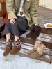 Зимние бархатные ботинки-дутики Birkenstock с круглым носком, сшитые внахлест, женские нишевые персонализированные теплые ботинки для снега