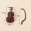 Miniature Dollhouse Violin Prop for OB11 Scene