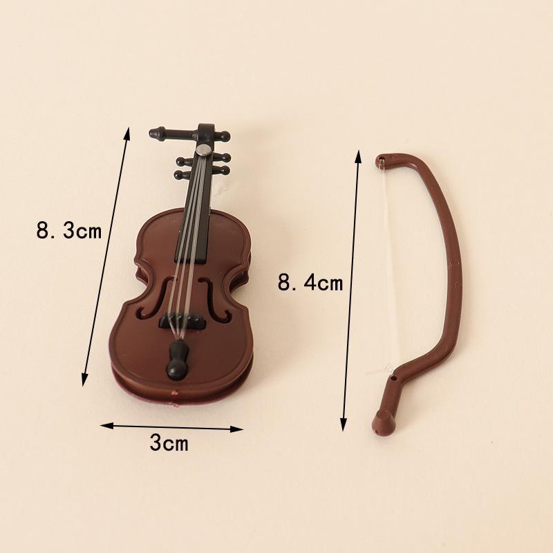 Miniature Dollhouse Violin Prop for OB11 Scene