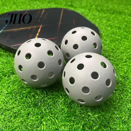 Pickleball Set 3Pcs 40-Holes High Bounce Visibility PE Indoor Outdoor Smooth Flight Tournament Training Practice Ball Accessories