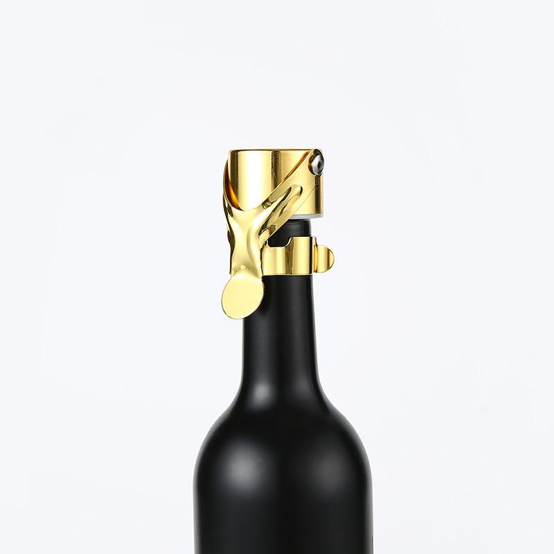 Stainless Steel Silicone Wine Bottle Stopper Plug - Reusable Vacuum Sealer To Retain Wine Freshness Kitchen Gadget