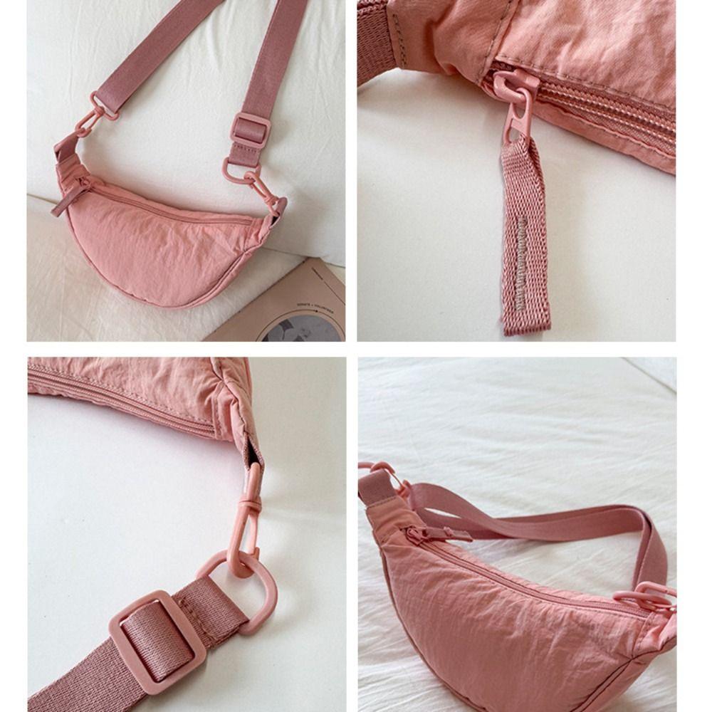 Lightweight Nylon Crossbody Bag Handbag Oxford Cloth Shoulder Bag Cute Mini Dumpling Bag Women