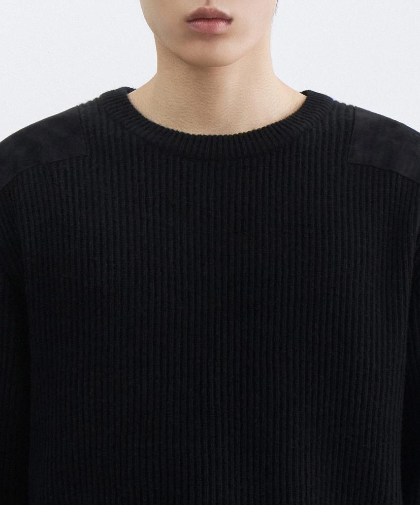 MUSINSA STANDARD Ribbed Commando Knit [Black]