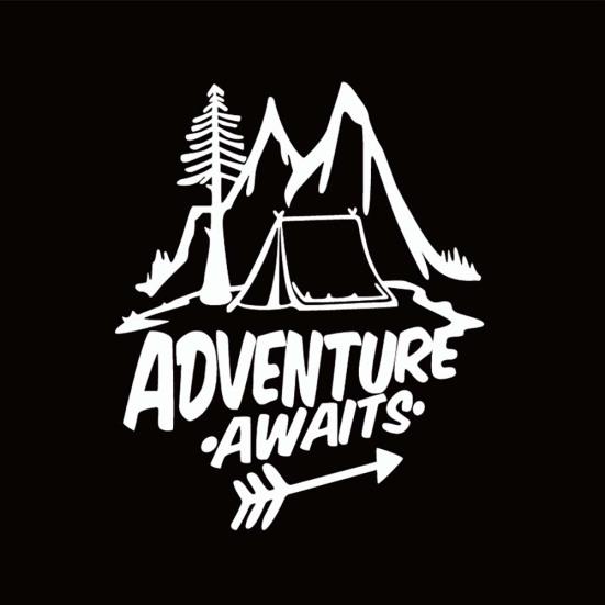 Уникальное приключение ждет светоотражающая наклейка «сосна гора» наклейка автомобильный декор