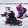 Plush and Warm Children's Short Cotton Shoes Northeast Thickened Boys and Girls' Anti Slip Ice Claw Snow Boots