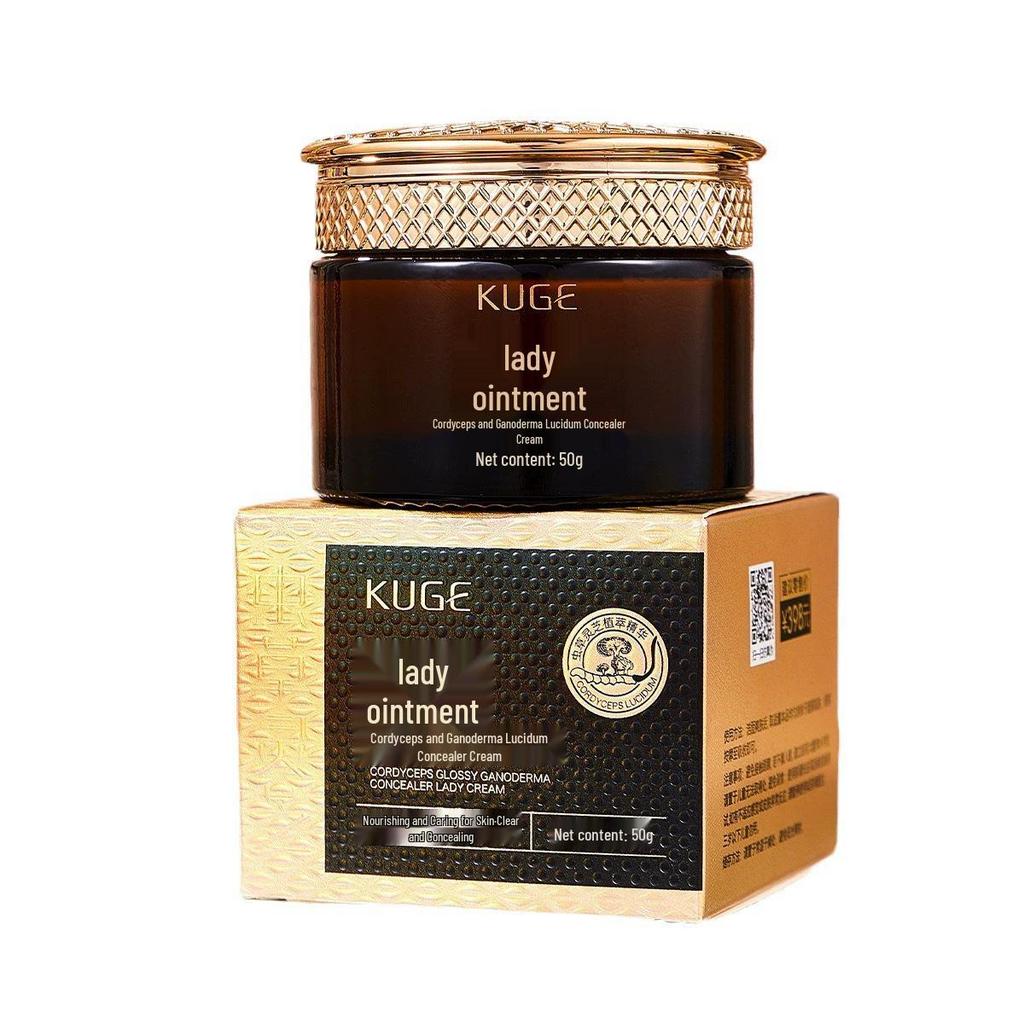 Douyin Kuaishou Cordyceps Ganoderma Hydrating Concealer Cream - Lightweight Nude Makeup Moisturizer