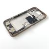 For iPhone 16 Pro Full Housing Middle Frame Bezel With Volume Power Flex Cable Side Button Chassis Repair Parts