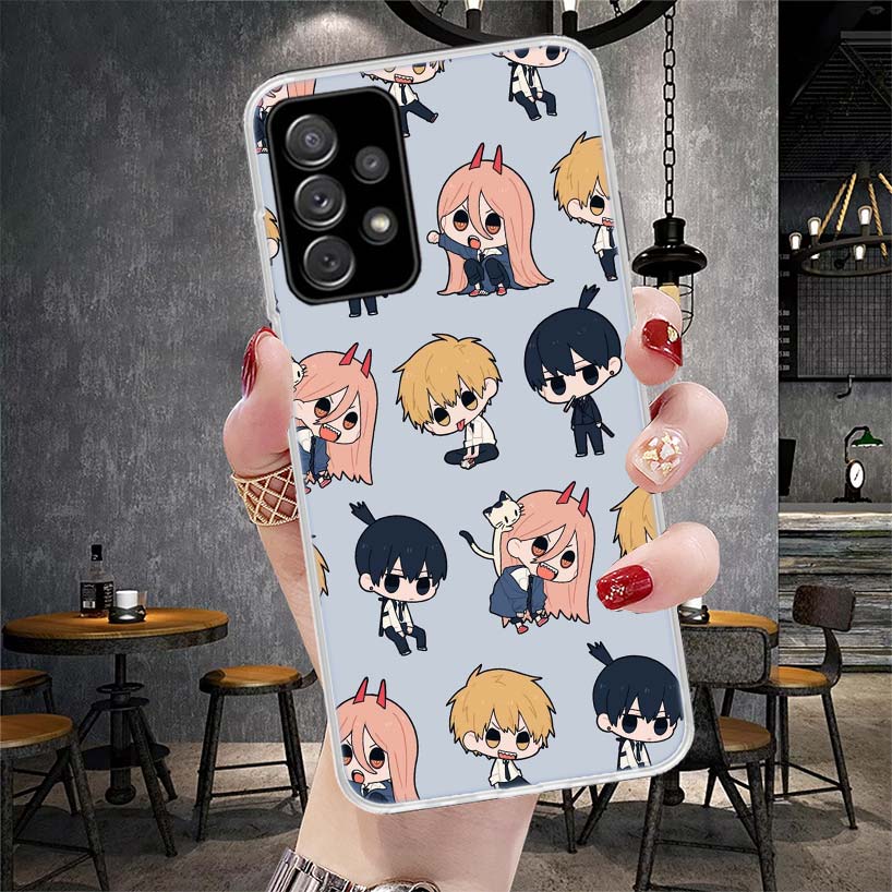 Милый Мягкий Чехол для Телефона C-Chainsaw Man Для Samsung Galaxy S22 S23 S24 S25 Edge S26 Ultra S20 FE S21 Plus + Fundas Coque Galaxy S20