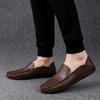 Soft Genuine Leather Shoes Men Comfortable Men Loafers Casual Shoes Men Flats Hot Sale Driving Lightweight Shoes Moccasins Plus